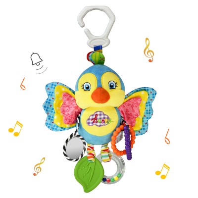 Baby Rattles Toys with Teether,Bed Bell for Toddler in pram,Gifts for Baby Aged 3 Months or More (Bird) 
