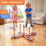 Ring Toss Game – Yard Games for Adults & Family, Outdoor Games for Kids & Adults with 17 Rings.Wooden Base & Carry Bag – Backyard Games, Lawn, Beach, Camping, Carnival Party Ring Toss Game – Yard Games for Adults & Family, Outdoor Games for Kids & Adults with 17 Rings.Wooden Base & Carry Bag – Backyard Games, Lawn, Beach, Camping, Carnival Party