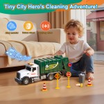 Large Trash Truck for Kids 18 PCS,Friction Powered Garbage Recycling Truck Includes Dumpster, 2 Sorting Bins, Birthday Gifts for Boys Girls    Large Trash Truck for Kids 18 PCS,Friction Powered Garbage Recycling Truck Includes Dumpster, 2 Sorting Bins, Birthday Gifts for Boys Girls
