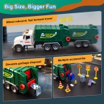 Large Trash Truck for Kids 18 PCS,Friction Powered Garbage Recycling Truck Includes Dumpster, 2 Sorting Bins, Birthday Gifts for Boys Girls    Large Trash Truck for Kids 18 PCS,Friction Powered Garbage Recycling Truck Includes Dumpster, 2 Sorting Bins, Birthday Gifts for Boys Girls