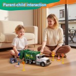   Large Trash Truck for Kids 18 PCS,Friction Powered Garbage Recycling Truck Includes Dumpster, 2 Sorting Bins, Birthday Gifts for Boys Girls 