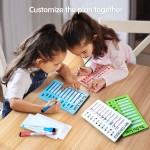 Chore Chart Board for Kids with Adhesive Pads,Kids ADHD to Do List.Helping ADHD Plan Household and Work tasks.4 Planner Boards, 4 Marker Chore Chart Board for Kids with Adhesive Pads,Kids ADHD to Do List.Helping ADHD Plan Household and Work tasks.4 Planner Boards, 4 Marker
