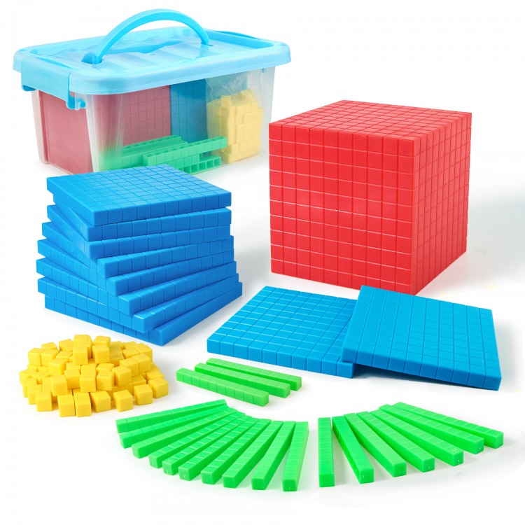 Plastic Base Ten Blocks Set,Maths manipulatives for 2nd Grade classrooms.Place Value Blocks,Counting Cubes to Help Kids Learn Maths (1)  Plastic Base Ten Blocks Set,Maths manipulatives for 2nd Grade classrooms.Place Value Blocks,Counting Cubes to Help Kids Learn Maths (1)