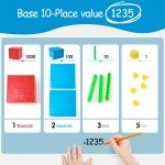 334 PCS Base Ten Blocks Set,Contains 110 rods Counting Cubes to Help Kids Learn Maths. 2 Boxes-Pack 334 PCS Base Ten Blocks Set,Contains 110 rods Counting Cubes to Help Kids Learn Maths. 2 Boxes-Pack