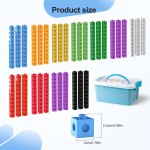 Math Linking Cubes with Box 301PCS, Preschool Math Manipulative, Kids Counting Blocks Play Set, Suitable for Learning Educational Supplies in Kindergarten. Great Gift for Boys & Girls Math Linking Cubes with Box 301PCS, Preschool Math Manipulative, Kids Counting Blocks Play Set, Suitable for Learning Educational Supplies in Kindergarten. Great Gift for Boys & Girls