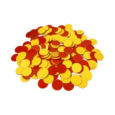 Plastic Two-Color Counter,Red/Yellow,Educational Equipment, Math Classroom Supplies, let Children Learn Mathematics Better(Pack of 200)