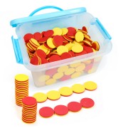 Foam Two-Color Counter,Red/Yellow Two Side 1000 PCS,Counting Manipulatvies, Math Counters for Kids, Counting Chips