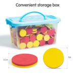 Foam Two-Color Counter,Red/Yellow Two Side 1000 PCS,Counting Manipulatvies, Math Counters for Kids, Counting Chips   Foam Two-Color Counter,Red/Yellow Two Side 1000 PCS,Counting Manipulatvies, Math Counters for Kids, Counting Chips