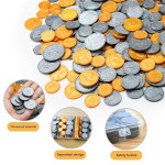 Fake US Coins Play Money 300 PCS Set – 6 Types of Coins,Realistic Prop Money for Kids,Toy Cash Register, Pretend Play Toys – Homeschool & Classroom Teaching Supplies(307)  Fake US Coins Play Money 300 PCS Set – 6 Types of Coins,Realistic Prop Money for Kids,Toy Cash Register, Pretend Play Toys – Homeschool & Classroom Teaching Supplies(307)