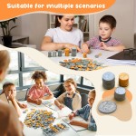 Fake US Coins Play Money 800 PCS Set – 6 Types of Coins,Realistic Prop Money for Kids,Toy Cash Register, Pretend Play Toys – Homeschool & Classroom Teaching Supplies (800)  Fake US Coins Play Money 800 PCS Set – 6 Types of Coins,Realistic Prop Money for Kids,Toy Cash Register, Pretend Play Toys – Homeschool & Classroom Teaching Supplies (800)