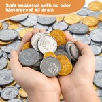 Fake US Coins Play Money 800 PCS Set – 6 Types of Coins,Realistic Prop Money for Kids,Toy Cash Register, Pretend Play Toys – Homeschool & Classroom Teaching Supplies (800)  Fake US Coins Play Money 800 PCS Set – 6 Types of Coins,Realistic Prop Money for Kids,Toy Cash Register, Pretend Play Toys – Homeschool & Classroom Teaching Supplies (800)