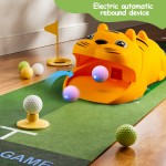 Putting Green Indoor with Toddlers Golf Clubs,Party Game with Automatic Golf Bounce Back Machine,Outdoor Training mats,Light up Balls,Gifts for 3 Year Old boy&Girl  Putting Green Indoor with Toddlers Golf Clubs,Party Game with Automatic Golf Bounce Back Machine,Outdoor Training mats,Light up Balls,Gifts for 3 Year Old boy&Girl