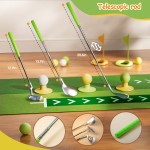 Putting Green Indoor with Toddlers Golf Clubs,Party Game with Automatic Golf Bounce Back Machine,Outdoor Training mats,Light up Balls,Gifts for 3 Year Old boy&Girl  Putting Green Indoor with Toddlers Golf Clubs,Party Game with Automatic Golf Bounce Back Machine,Outdoor Training mats,Light up Balls,Gifts for 3 Year Old boy&Girl