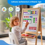 Magnetic Ten-Frame Set, Math Manipulative EVA Number Counting Games, Montessori Educational Toy Gift for Kindergarten Classroom Kids 3 4 5 Year Old Magnetic Ten-Frame Set, Math Manipulative EVA Number Counting Games, Montessori Educational Toy Gift for Kindergarten Classroom Kids 3 4 5 Year Old
