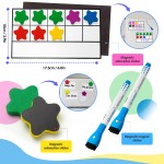 Magnetic Ten-Frame Set, Math Manipulative EVA Number Counting Games, Montessori Educational Toy Gift for Kindergarten Classroom Kids 3 4 5 Year Old Magnetic Ten-Frame Set, Math Manipulative EVA Number Counting Games, Montessori Educational Toy Gift for Kindergarten Classroom Kids 3 4 5 Year Old