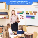 Magnetic score bars for children's math classroom toys. Standing teaching AIDS for primary school classrooms. Help children learn fractions (R+ rectangle) Magnetic score bars for children's math classroom toys. Standing teaching AIDS for primary school classrooms. Help children learn fractions (R+ rectangle)