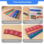 Magnetic score bars for children's math classroom toys. Standing teaching AIDS for primary school classrooms. Help children learn fractions (R+ rectangle) Magnetic score bars for children's math classroom toys. Standing teaching AIDS for primary school classrooms. Help children learn fractions (R+ rectangle)