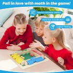 Shut The Box Dice Game,2-4 Player Family Wooden Board Table Math Games for Adults and Kids, 8 Dices Classics Tabletop Version Games for Classroom,Home,Party or Pub  Shut The Box Dice Game,2-4 Player Family Wooden Board Table Math Games for Adults and Kids, 8 Dices Classics Tabletop Version Games for Classroom,Home,Party or Pub